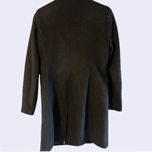 Black Calvin Klein Wool Blend Peacoat - Picture 5 of 7